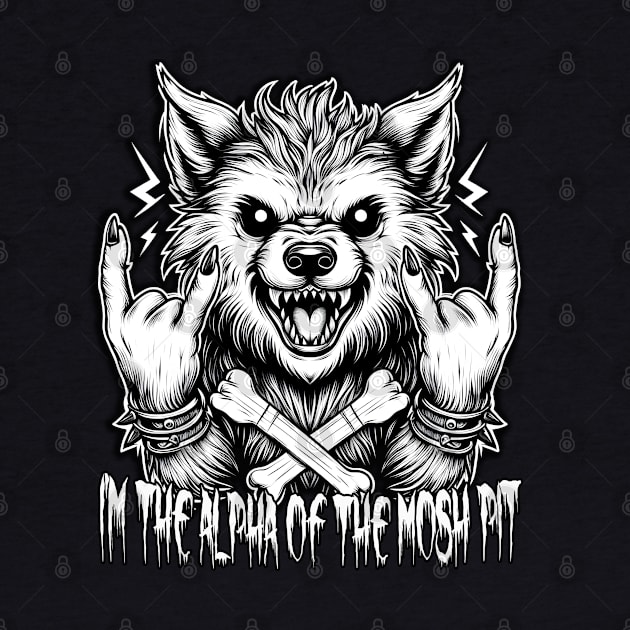 Metalhead Werewolf: Alpha of The Mosh Pit by MetalByte